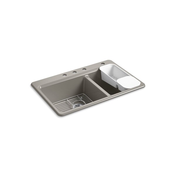 Kohler Riverby Offset Top Mount Sink 86694A2K4 Zoro